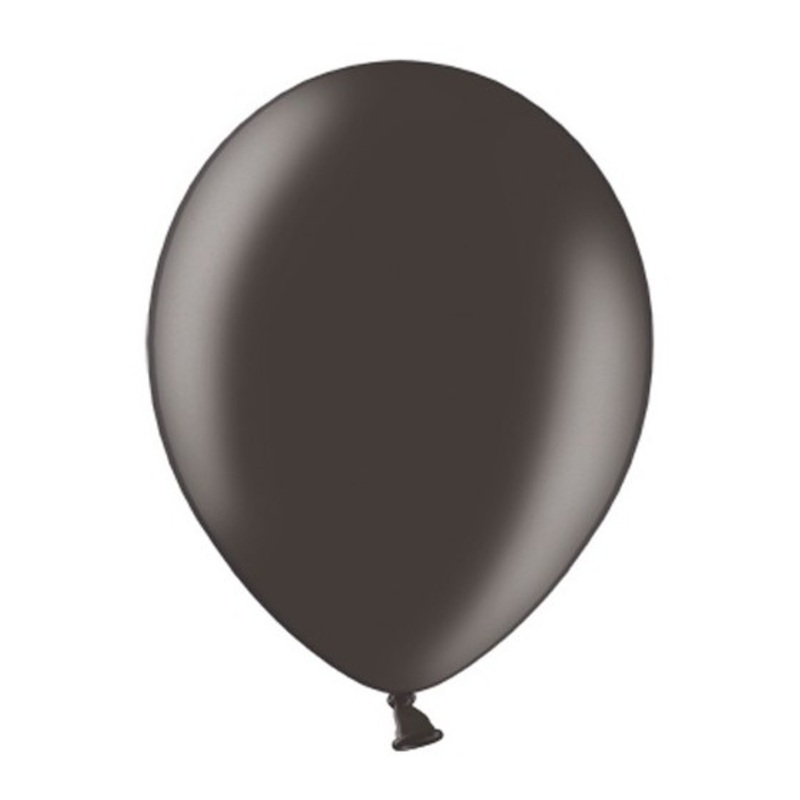 100 balloons metallic black 30cm