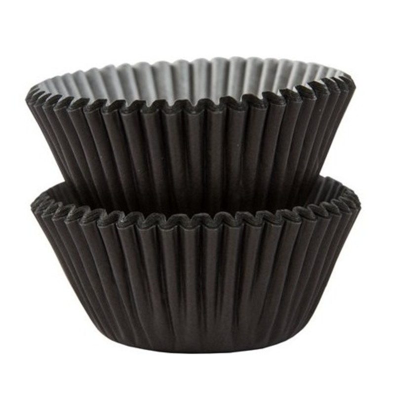 100 black mini muffin tins Basel 3cm