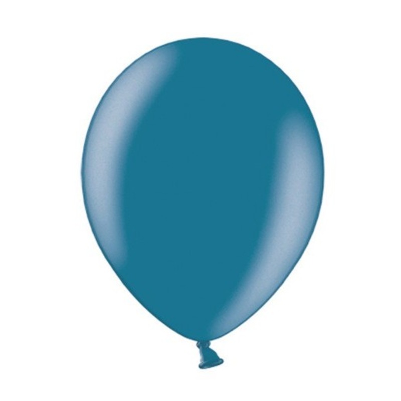 100 Celebration metallic balloons dark blue 25cm