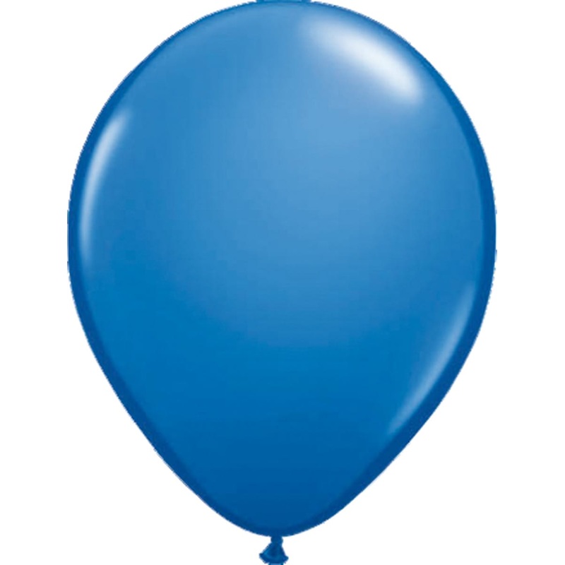 100 Latex Balloons Ocean Blue 30cm