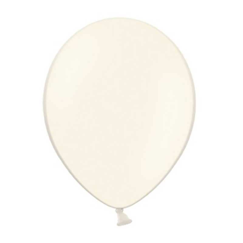 100 latex balloons vanilla 25cm