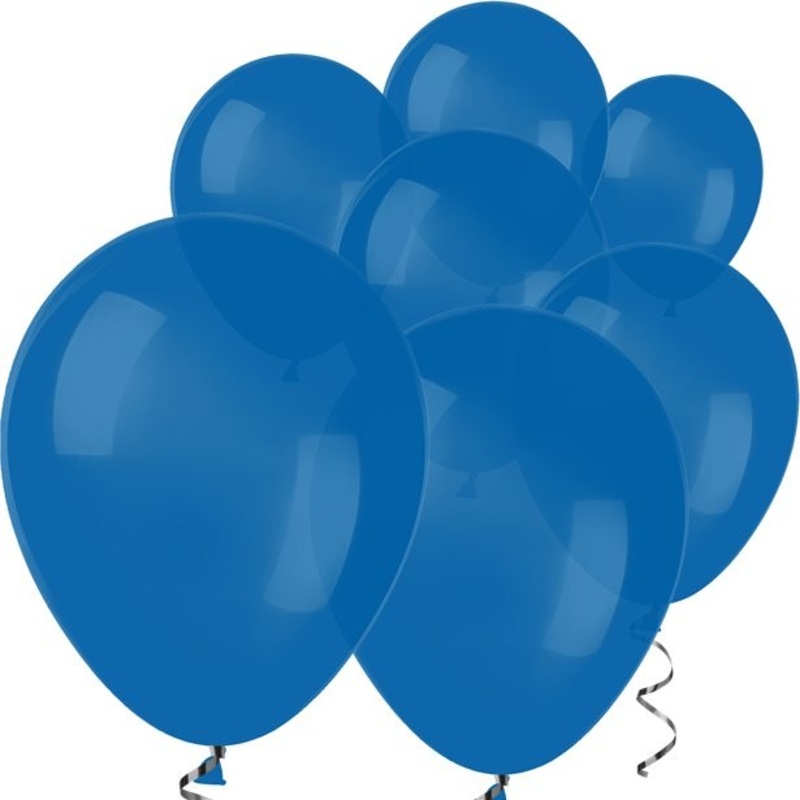 100 royal blue mini balloons 12.7cm