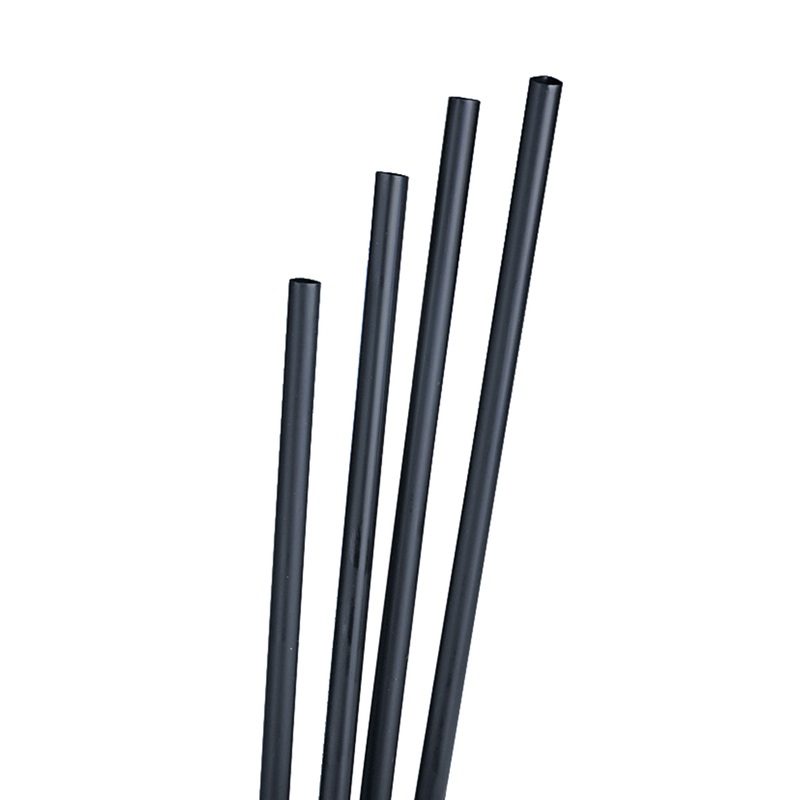 135 cocktail straws black 25cm