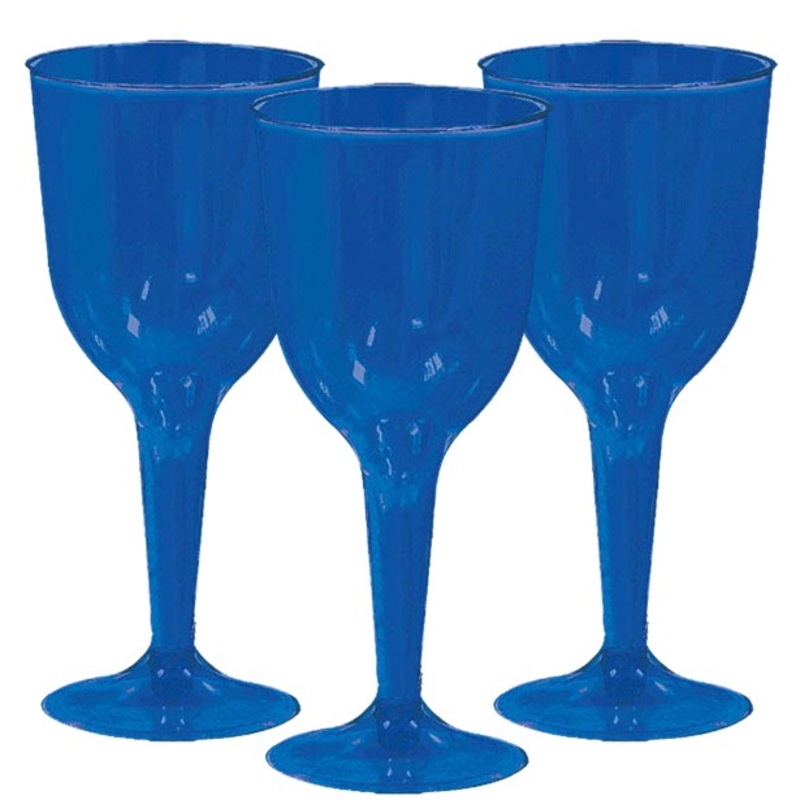 20 royal blue port wine glasses 295ml