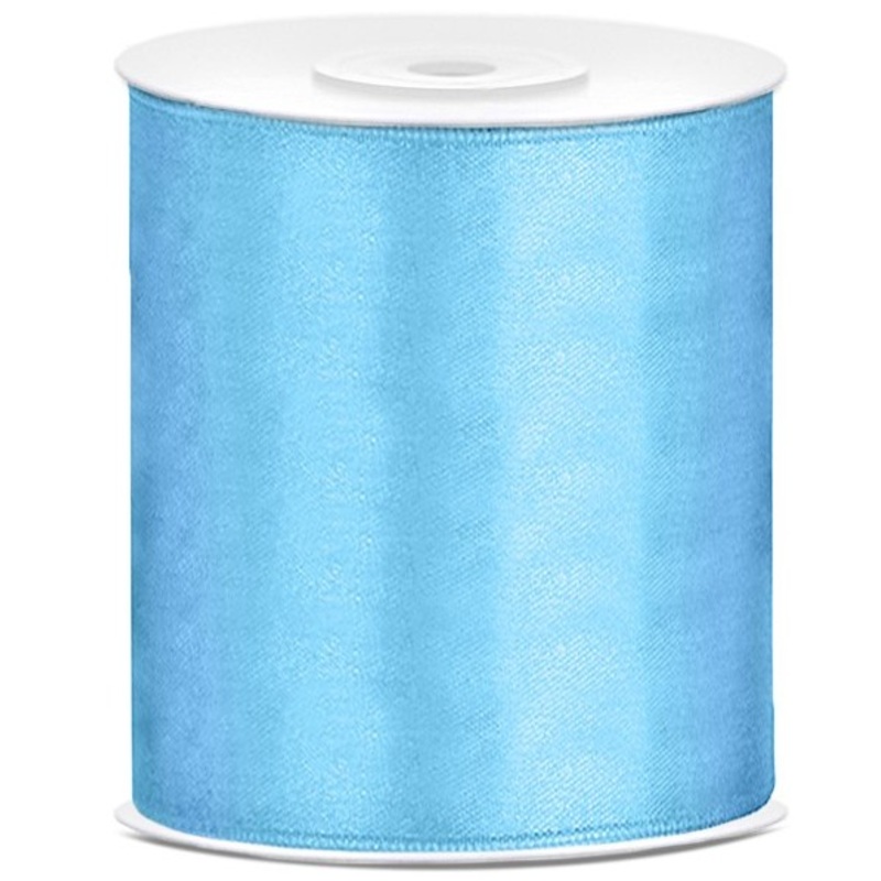 25m gift ribbon sky blue 10cm wide