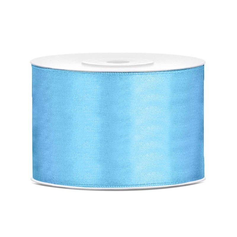 25m satin ribbon Dublin in sky blue