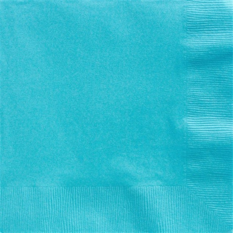 50 azure blue paper napkins Basel 40cm