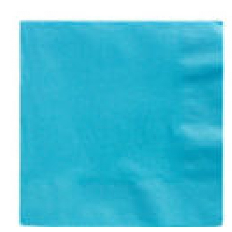 50 paper napkins in azure blue 25cm