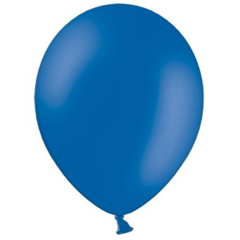 50 party star balloons royal blue 23cm