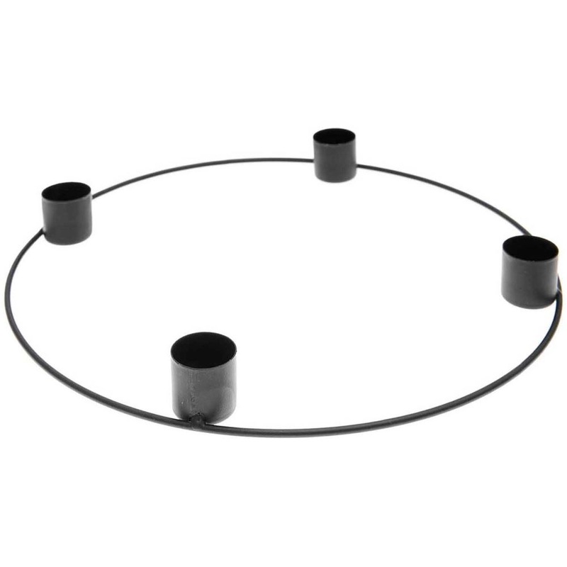 Black Metal Ring Advent Calendar 25cm