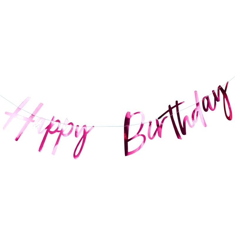 Disco Nights Happy Birthday Garland 2m