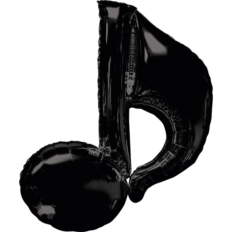 Foil balloon music note
