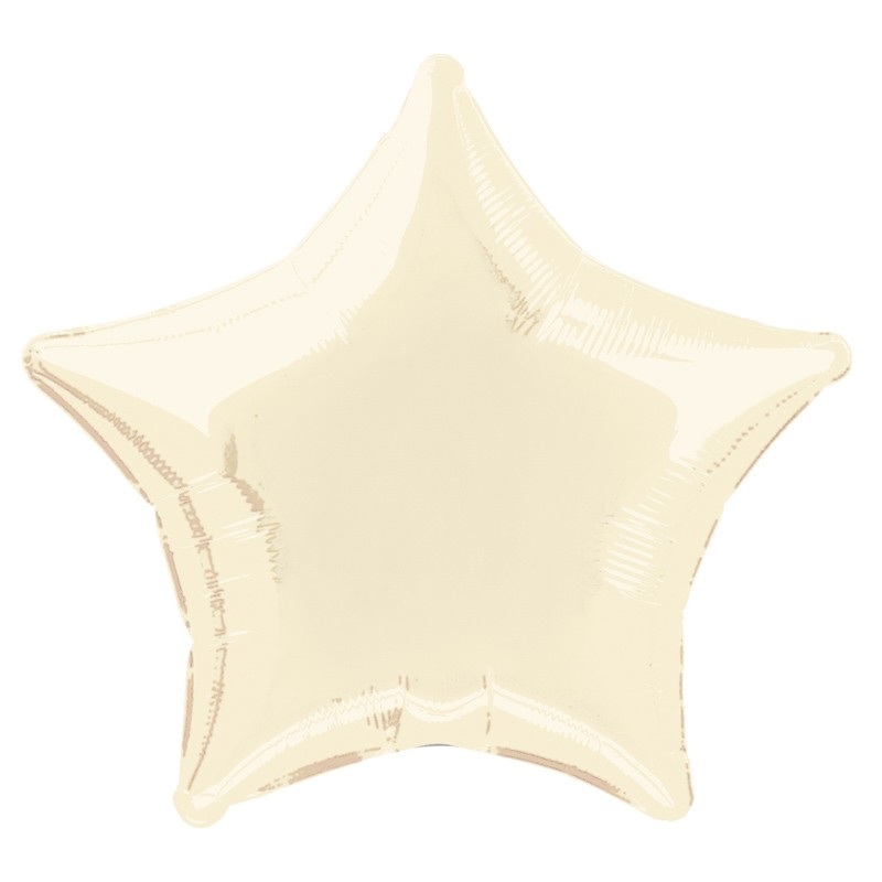 Foil balloon Rising Star ivory