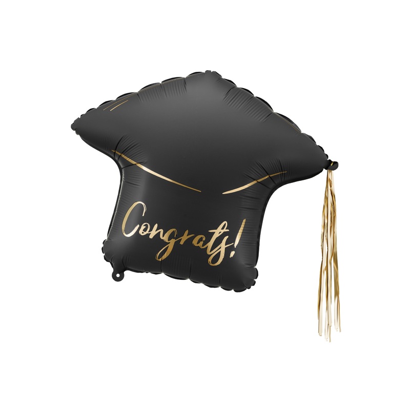 Graduation Cap Foil Balloon ''Congrats!'' 60x55 cm