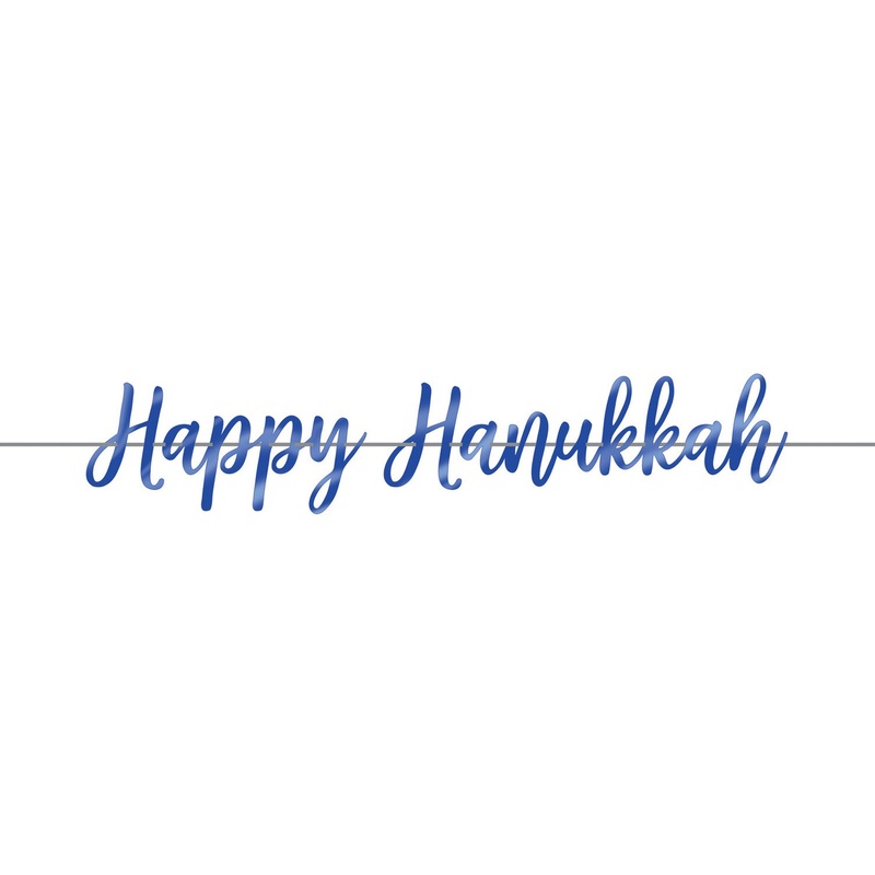 Happy Hanukkah garland 3.65m
