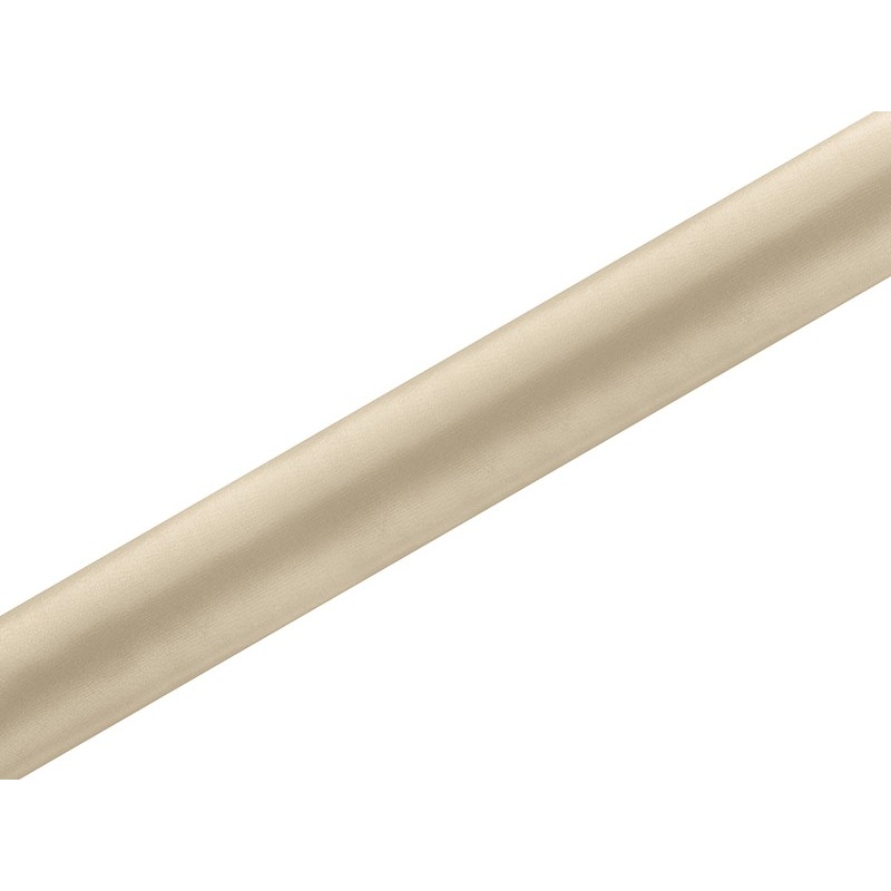 Satin fabric Eloise beige 9m x 36cm