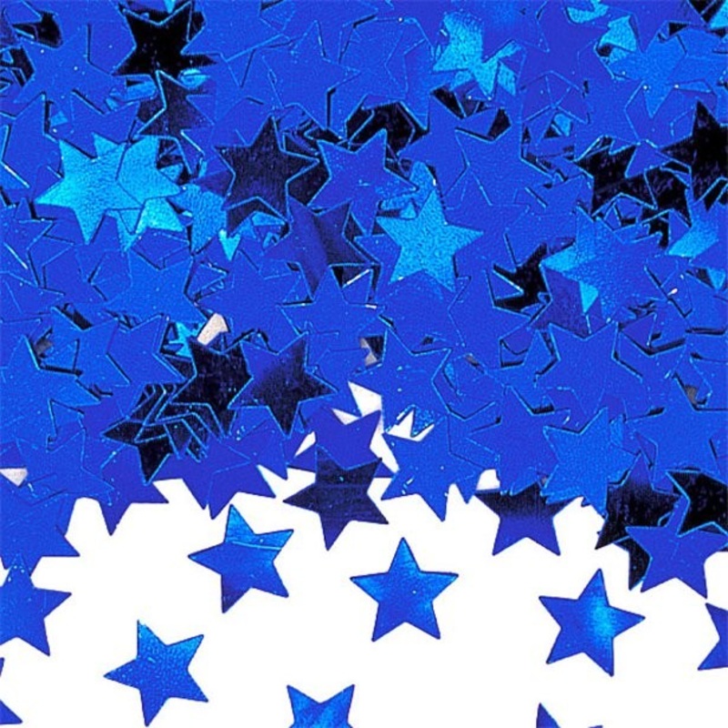 Star confetti blue 14g