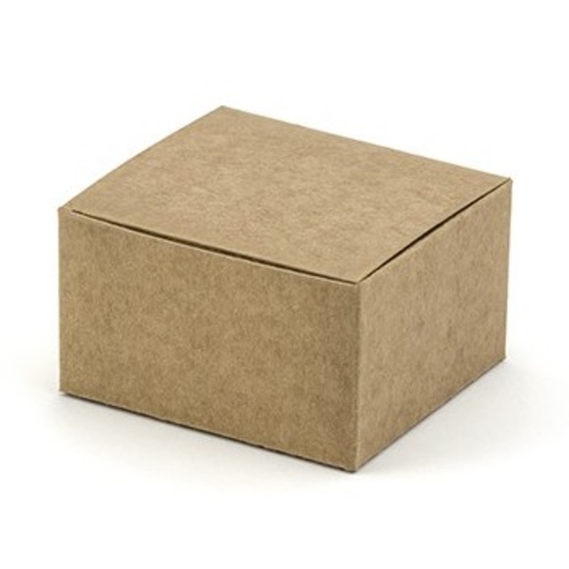 10 folding boxes Kraft paper 6cm