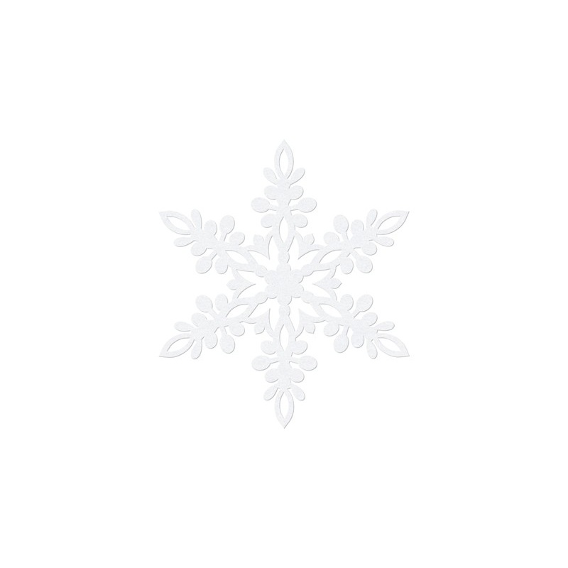 10 White Paper Snowflakes Lona 9cm