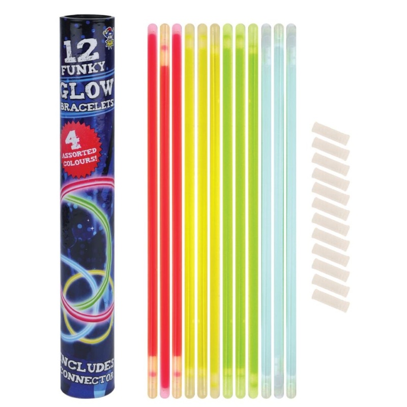 12 glow sticks for light bracelets 21cm