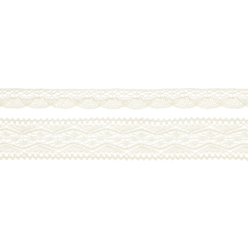 2 cream-colored gift ribbons 1.5m