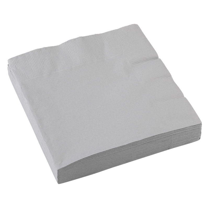 20 party napkins 33cm light gray