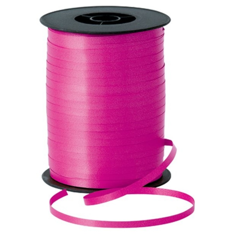 500m balloon ribbon magenta