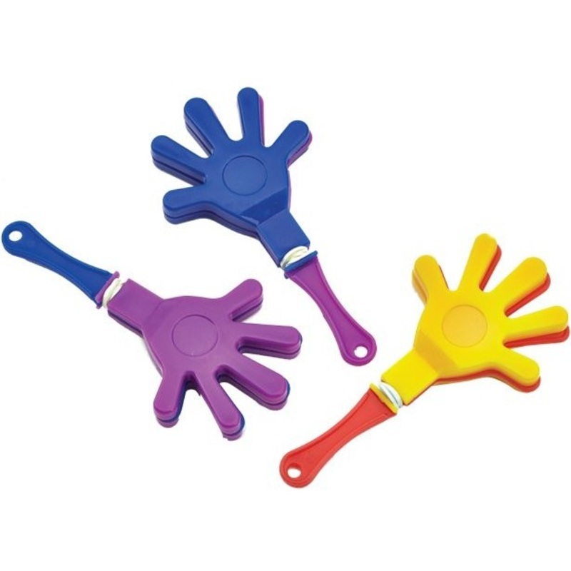 8 funny mini hand claps 12cm
