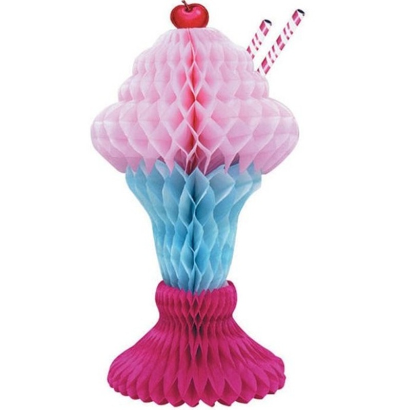 Amarena Ice Cream Cup Honeycomb Ball Stand 36cm