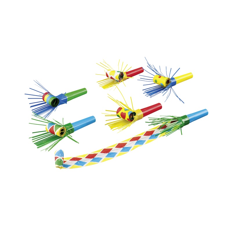 Fringed air trunk 6 pieces colored