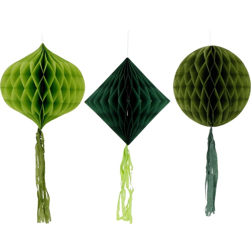 Honeycomb ball set Lovely Sage 3-piece