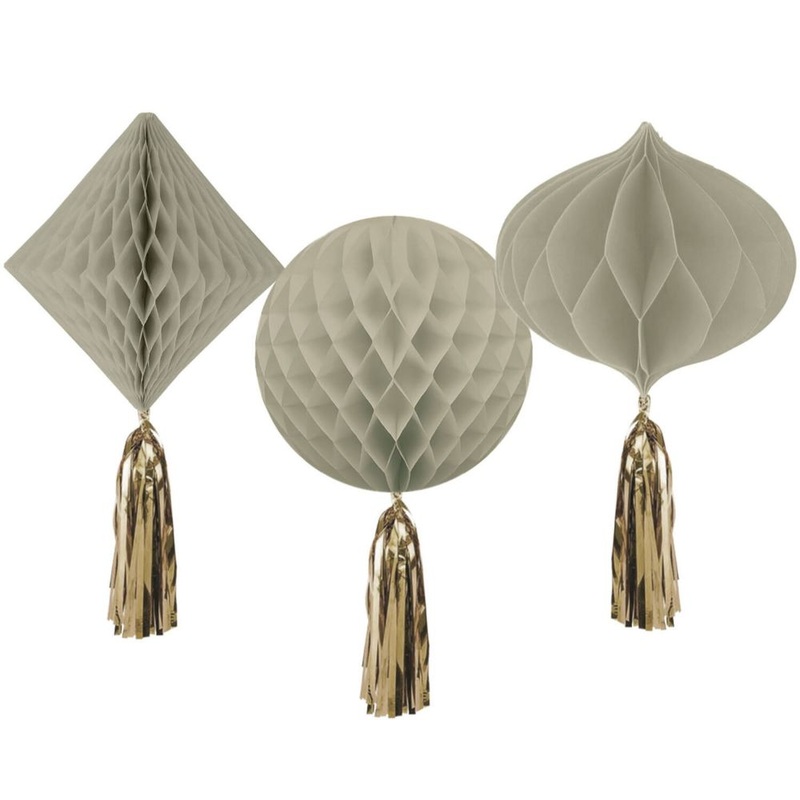 Honeycomb ball set Soft Cream 3-piece