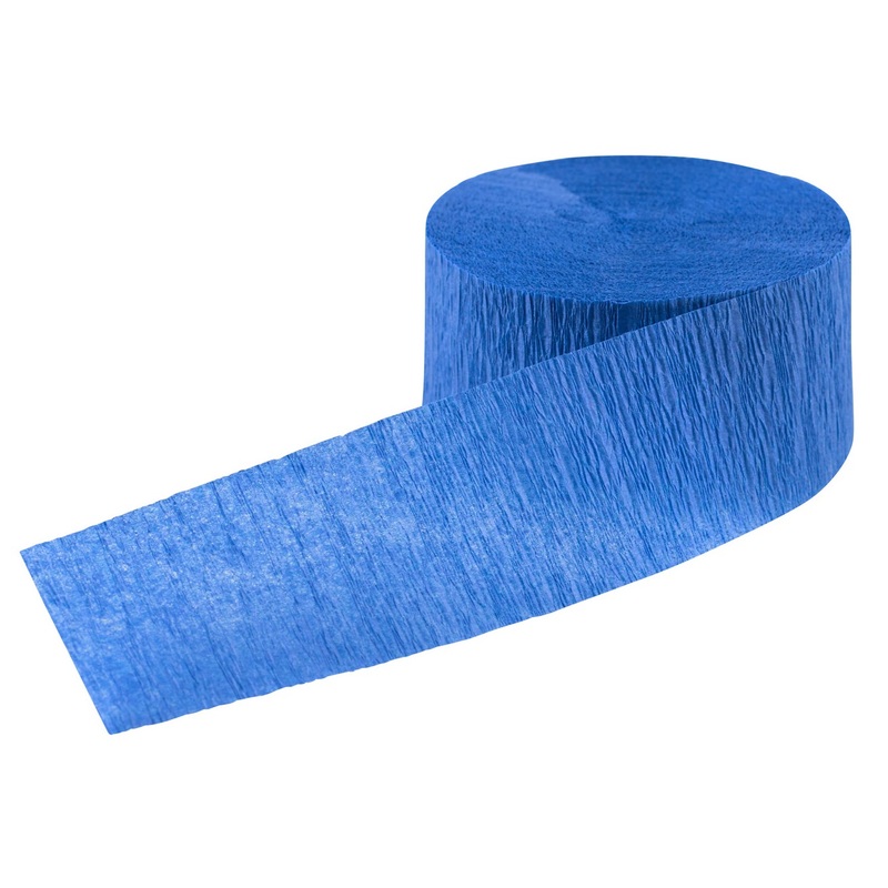 Party Fun Crepe Streamer Sapphire Blue 24m