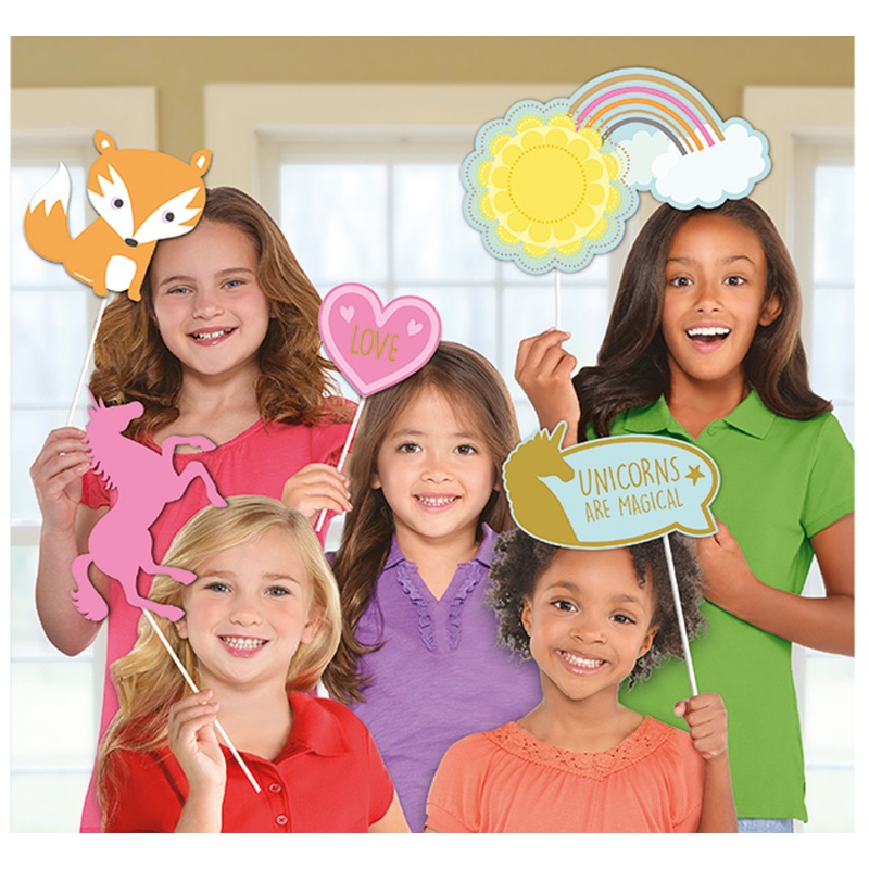 Photo prop set dreamy unicorn 12 pieces