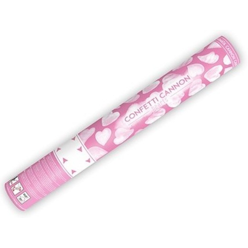 Raining Hearts Confetti Cannon 40cm