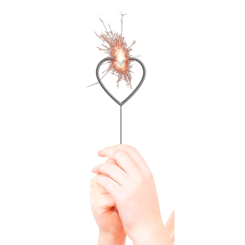 Sparkler Flaming Heart 16,5cm