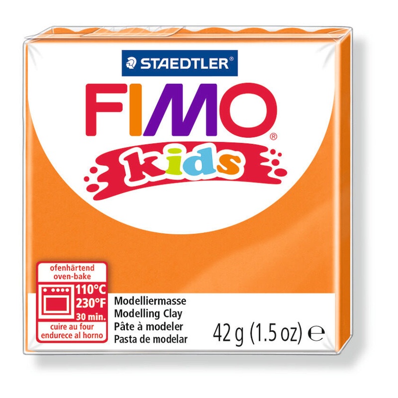 STAEDTLER FIMO Modelliermasse kids Normalblock orange 42g