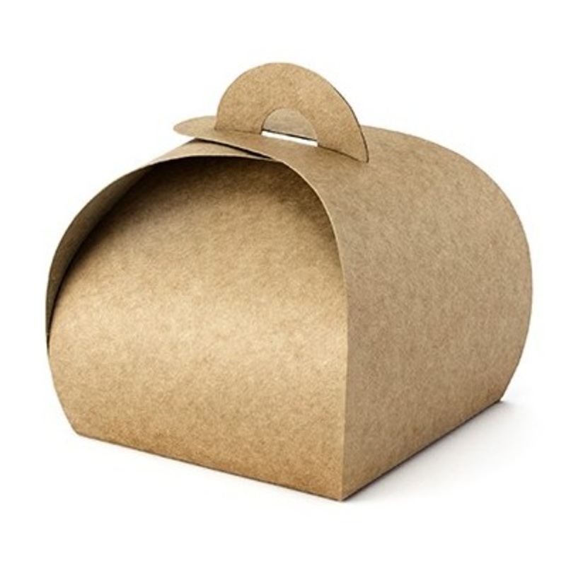 10 kraft paper gift boxes 6 x 6cm