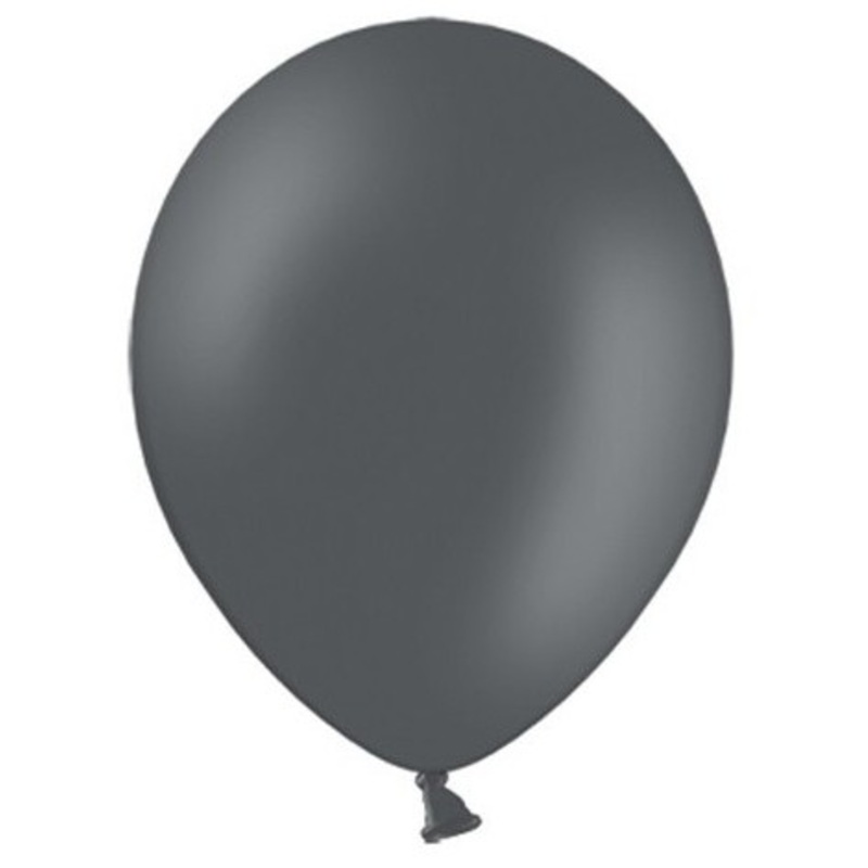10 party star balloons anthracite 27cm
