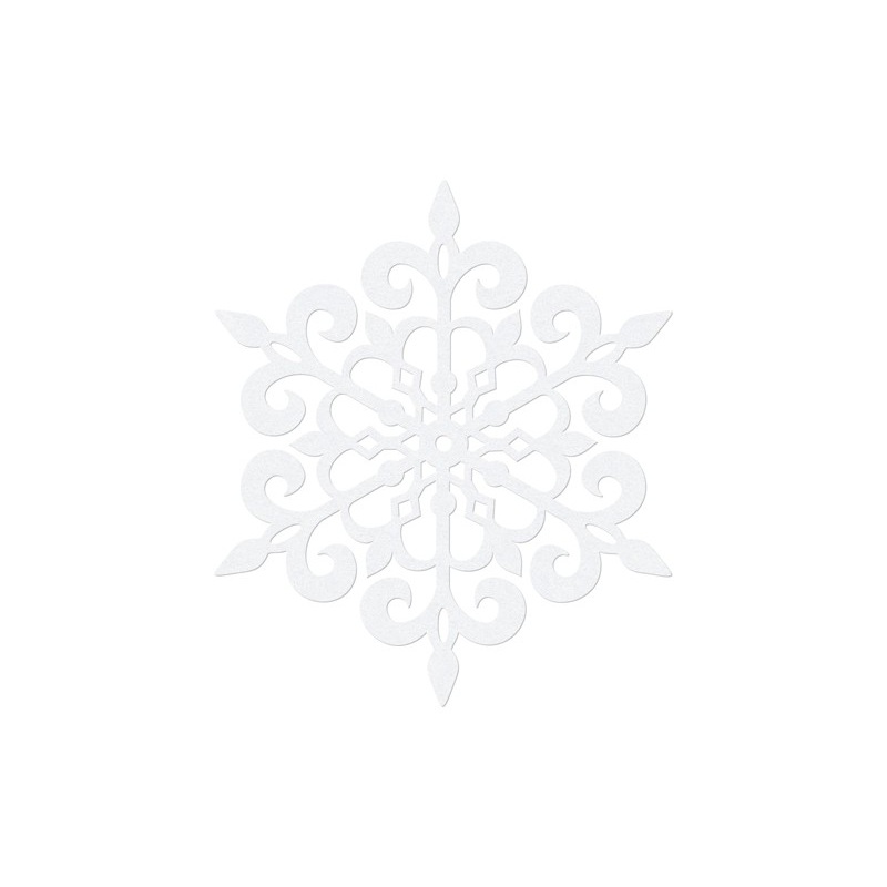 10 white paper snowflakes Lena 11cm