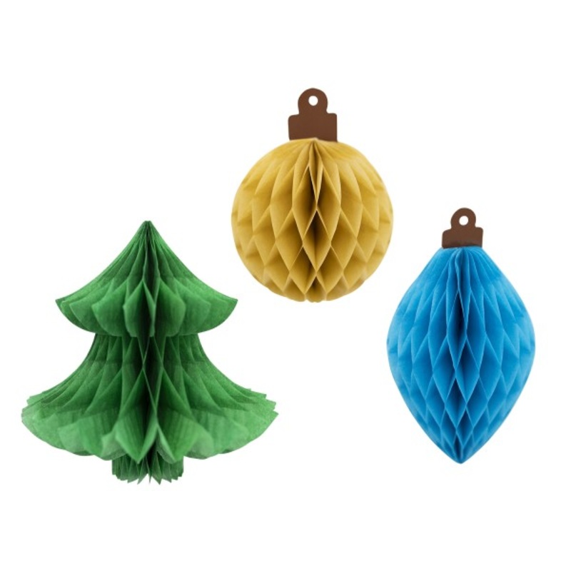 23 Christmas honeycomb ball hangers