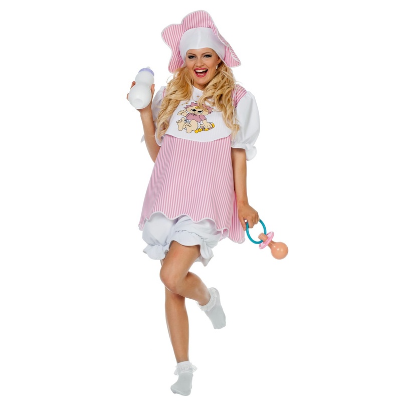 Big pink baby costume 38