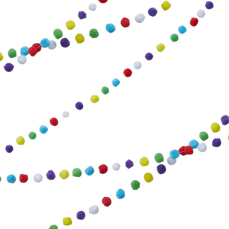 Birthday Fever pompom garlands 3m