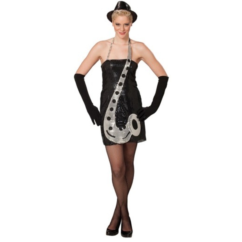 Black sequin dress for women 34