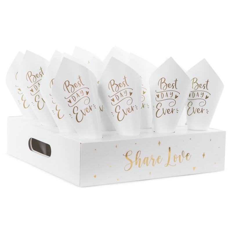 Confetti stand set wedding wish