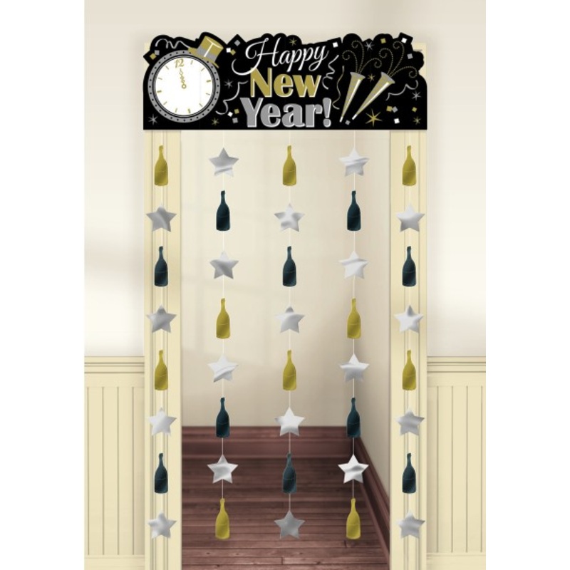 Happy New Year door curtain