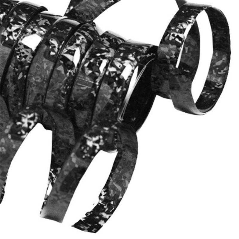 Holographic Streamer Roll Black 1.98m