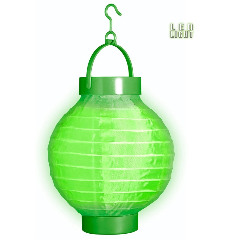 LED lampion in light green