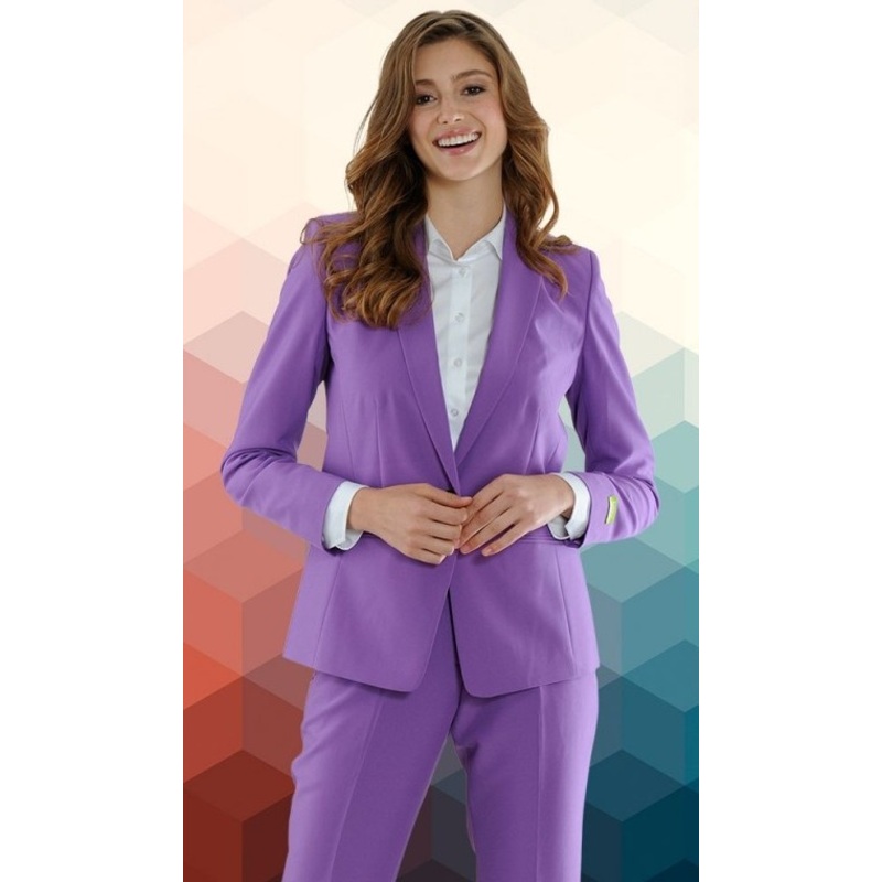 Purple ladies party suit 36