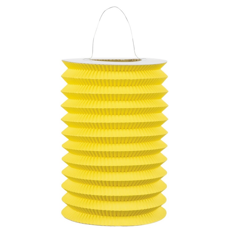 Summer paper party lantern yellow